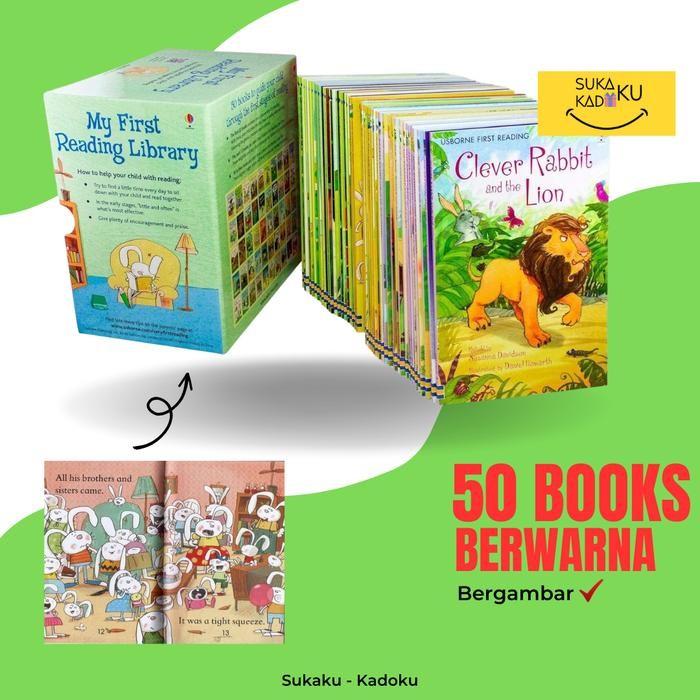 My First Reading Library Usborne Book Set Buku Edukasi Anak Import