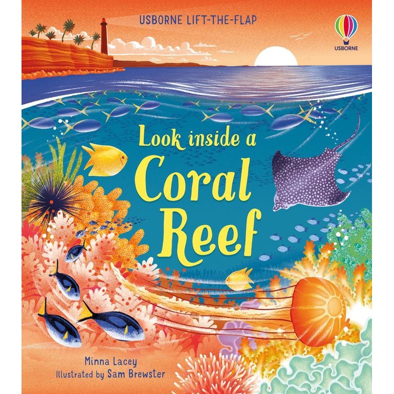 Usborne Lift the Flap - Look Inside A Coral Reef - Board Book - ORI