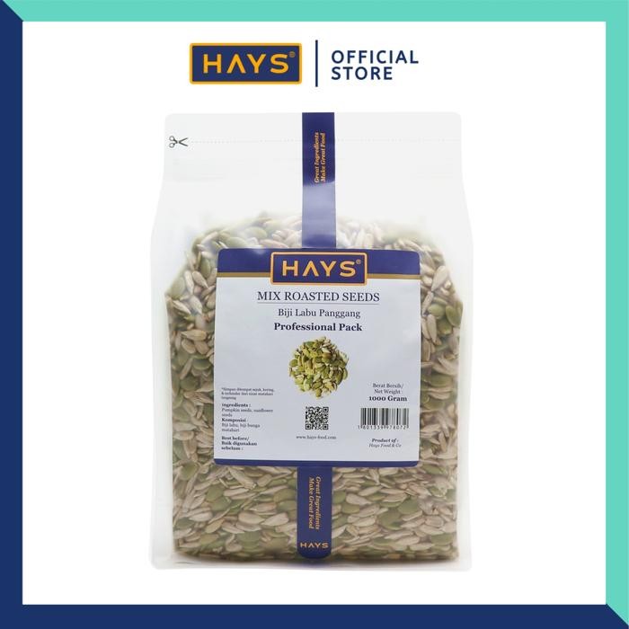 

Mix Roasted Seeds 1KG (Pumpkin seeds+Sunflower seeds) - HAYS