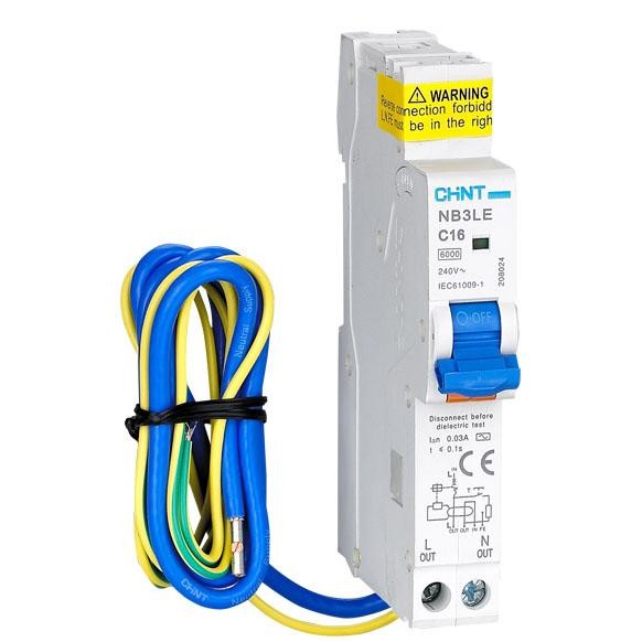 ALAT LISTRIK CHINT NB3LE SLIM RCBO 1P + N 25A 30MA 6KA ( MCB + ELCB ) SCHNEIDER