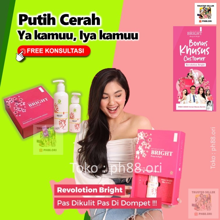Ready selalu- Revolotion Bright Whitening Body Lotion Pemutih Terbaik Revolution Bright Mencerahkan