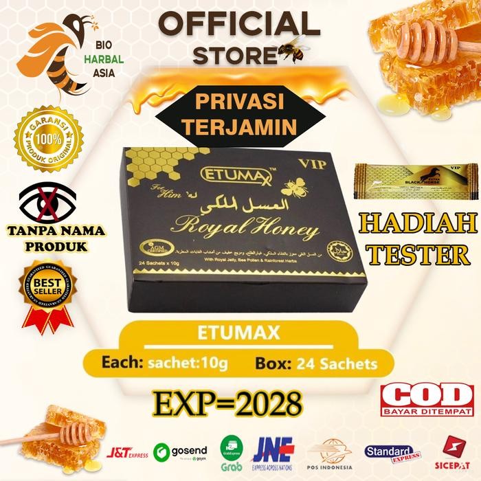 

Terlaris- Etumax Royal Honey 1 Box 24 Sachets
