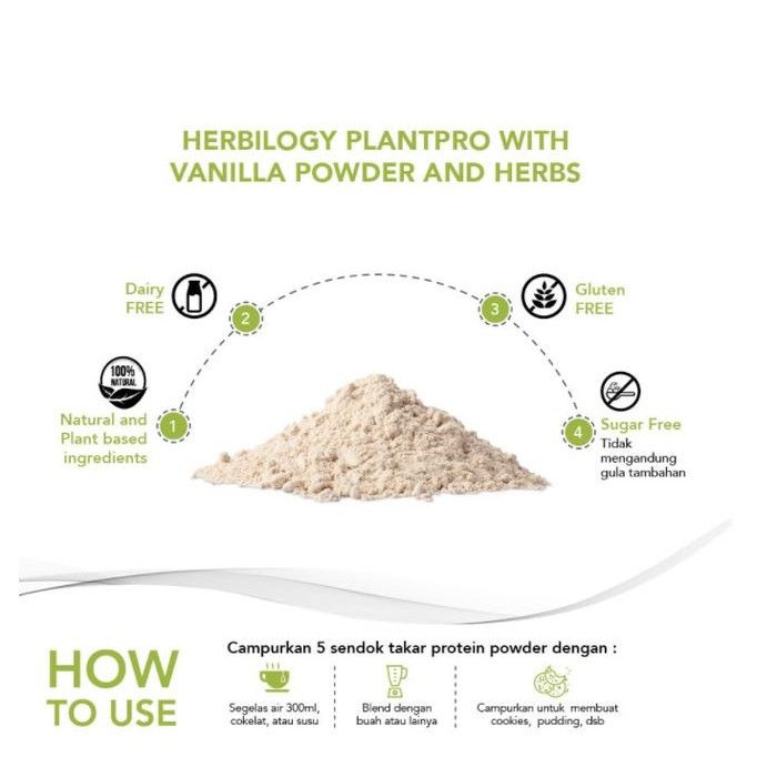 

Terlaris- Herbilogy Plantpro Powder Vanilla (Plant Protein) 280 G