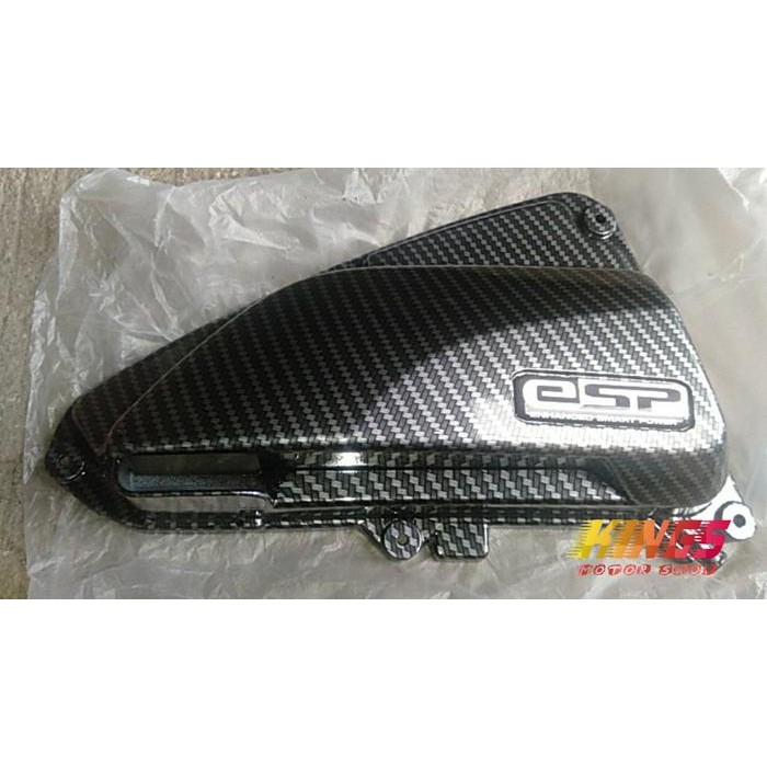 TUTUP COVER FILTER UDARA TUTUP HAWA CARBON NEW BEAT SCOOPY GENIO 2021 BERKUALITAS
