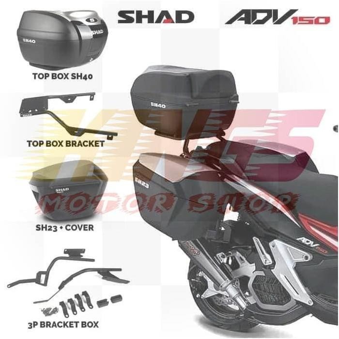 BRACKET / BREKET SIDE BOX / BOX SAMPING HONDA ADV 150 ORIGINAL SHAD GRATIS ONGKIR