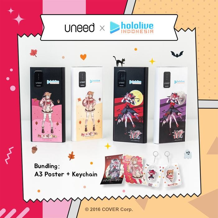 UNEED x Hololive - Powerbank Manabox 10.000 mAh Fast Charging
