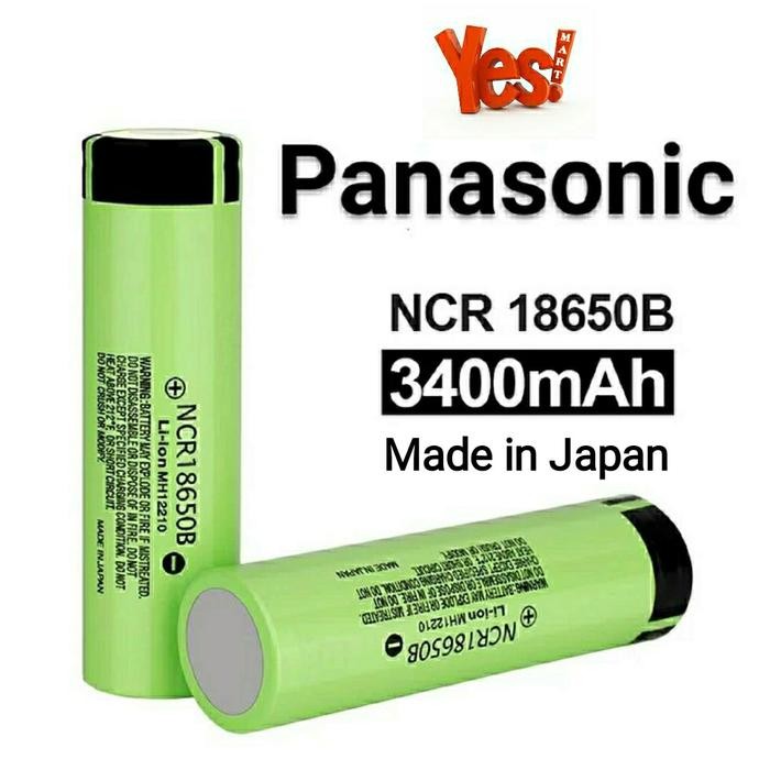 PANASONIC 18650 BATERAI LAPTOP NCR18650B RECHARGE