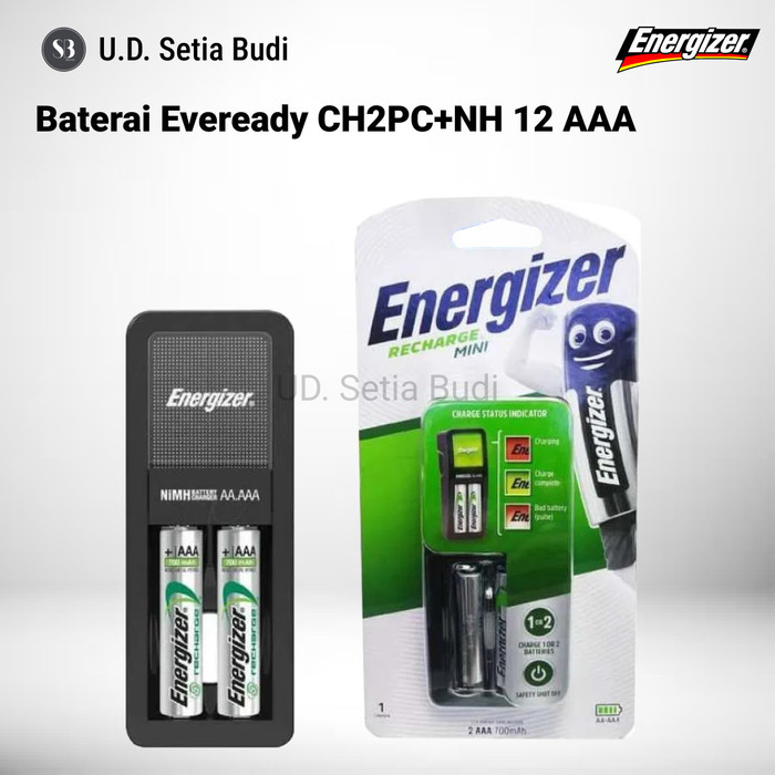 BATERAI ENERGIZER RECHARGE AAA BATTERY + CHARGER ENERGIZER POWER PLUS AAA 700 MAH