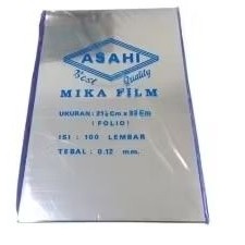 

Plastik Mika Jilid merk Asahi 0.12 mm uk F4 (bening)