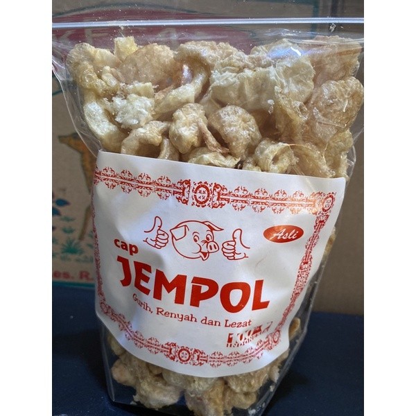 

Kerupuk Babi CAP JEMPOL ( ASLI ) / kerupuk babi / ciu Jiu ca / ci Jiu ca / ketupang babi /kulit babi