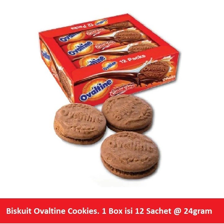 

biskuit ovaltine cookies ovaltin biscuit isi 12 sachet