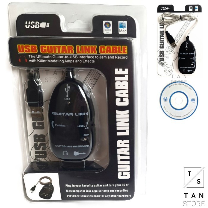 Unik [Original] Guitar Link Usb Cable Kabel Link Gitar Usb Berkualitas