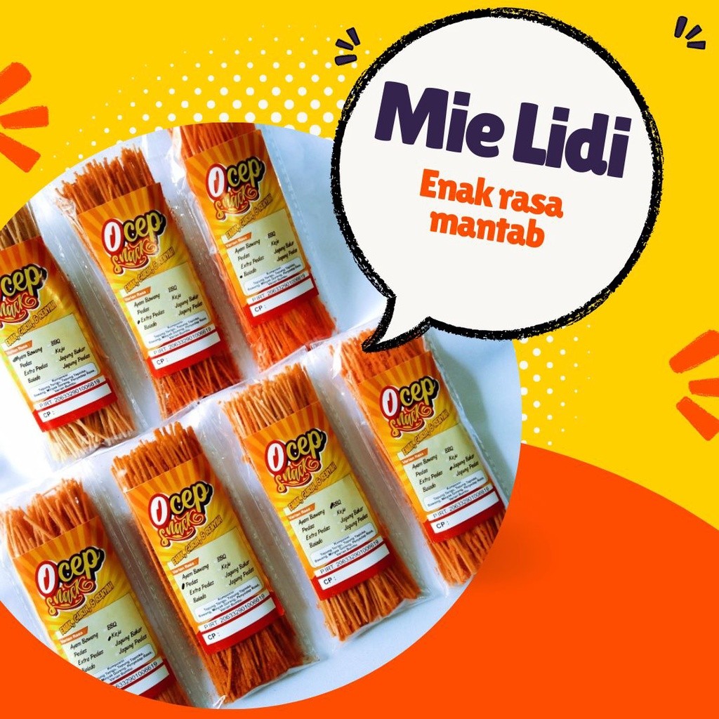 

MIE LIDI OCEP PAKET JUALAN ISI 100 BUNGKUS