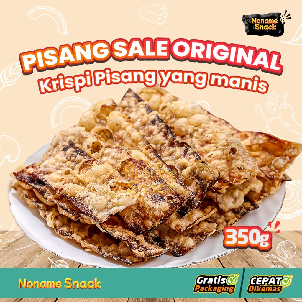 

NoName Snack - Pisang Sale Original Grosir Cemilan 350Gr