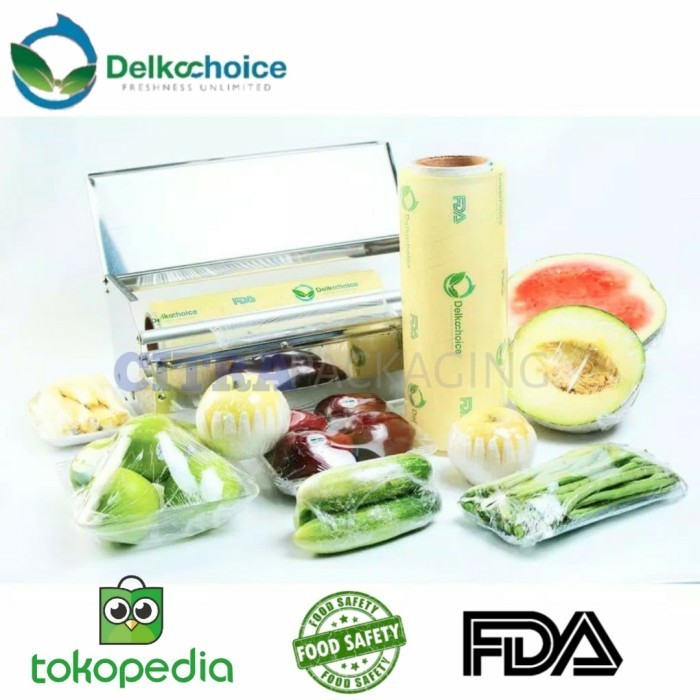 (Expert) PLASTIK CLING WRAP - FOOD WRAPPING SEALER DELKOCHOICE 40CM X 500M
