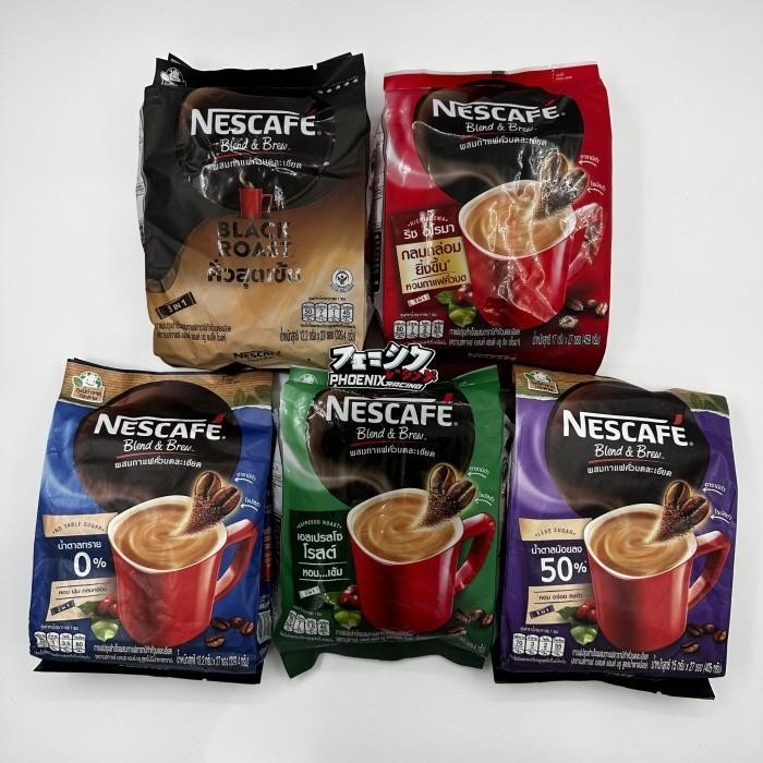 

Kopi Nescafe Thailand Blend & Brew Rich Aroma Black & Espresso Roast