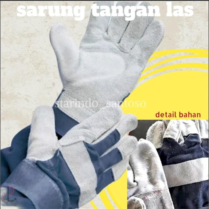 Sarung Tangan Las sarung tangan kerja tukang pelindung sefety alat pertukangan