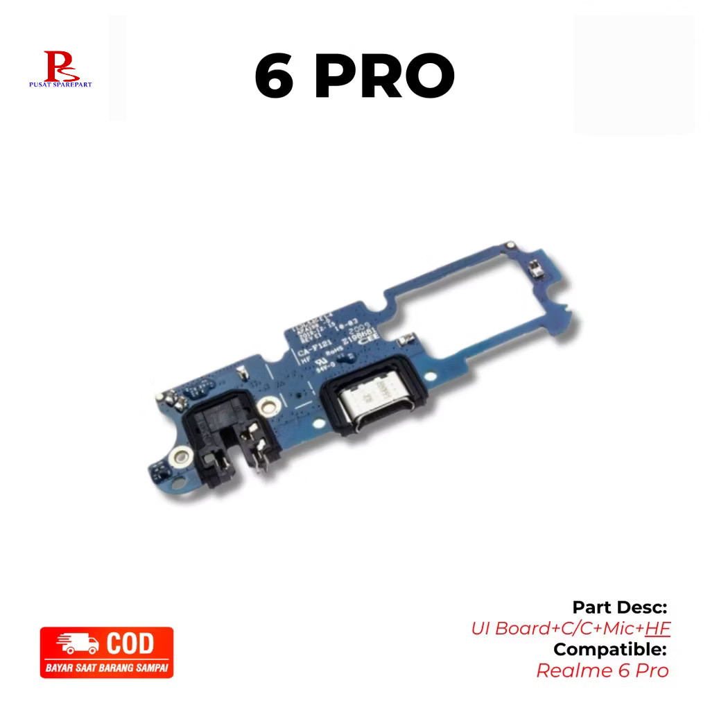 PAPAN CAS REALME 6 PRO | KONEKTOR CAS HP | PAPAN PCB | PAPAN KONEKTOR | PAPAN CHARGER | PAPAN CARGER