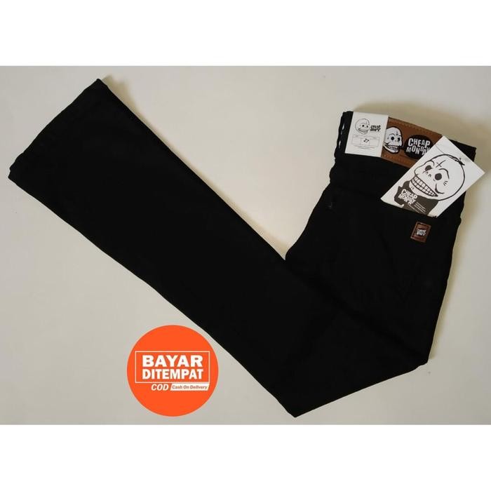 CELANA CUTBRAY PRIA/CELANA JEANS CUTBRAY HITAM PRIA PANJANG