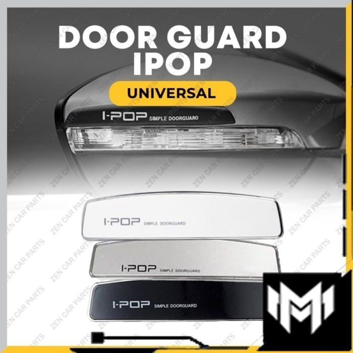 ReadyBos- door guard ipop chrome hitam silver putih 4 pcs universal