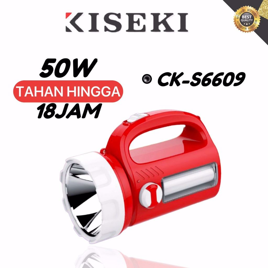 Kiseki Senter CK-S6609 Senter Tangan Jumbo 50Watt Emergency Led Light Super Bright