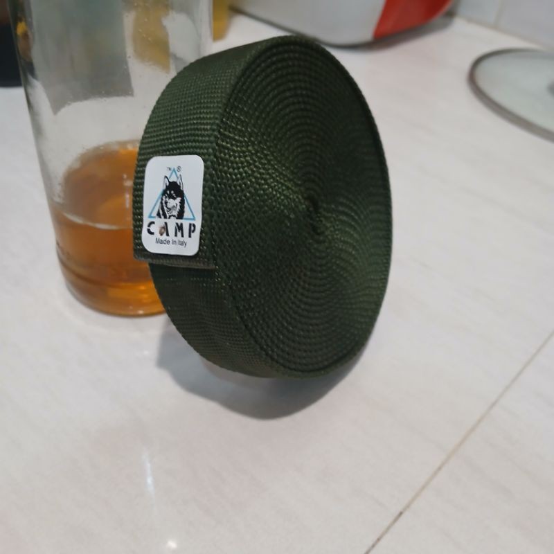 Tali Webbing CAMP Tali Tubuh Webbing Seat Harness webbing Jatah TNI safety webing industries webing