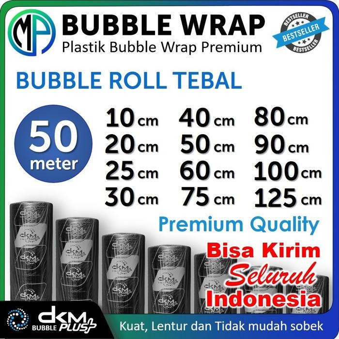 

Happy- Plastik Buble Bubble Wrap Roll 50m Hitam Premium Bubblewrap DKMPlus