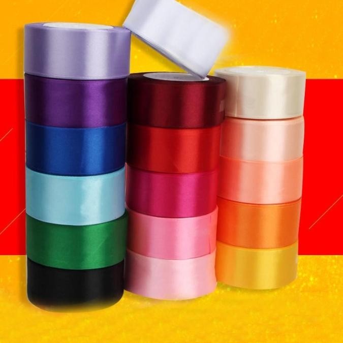 

Happy- Pita Satin 4cm per roll 25yard / Pita Satin 1 1/2 in per roll 25 yard