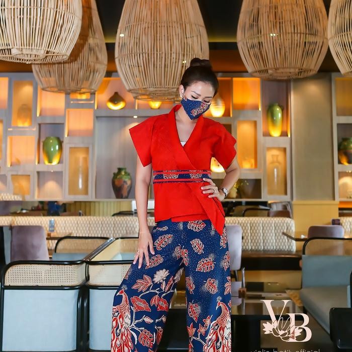 ASLI set kulot batik model harajuku kimono READY STOCK