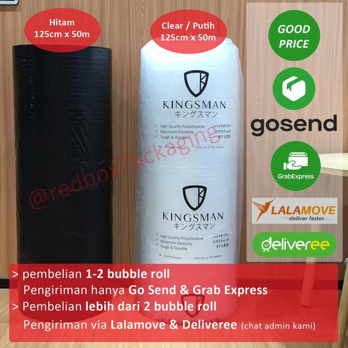 

Happy- BUBBLE WRAP ROLL 125cm x 50m KUALITAS BAIKK