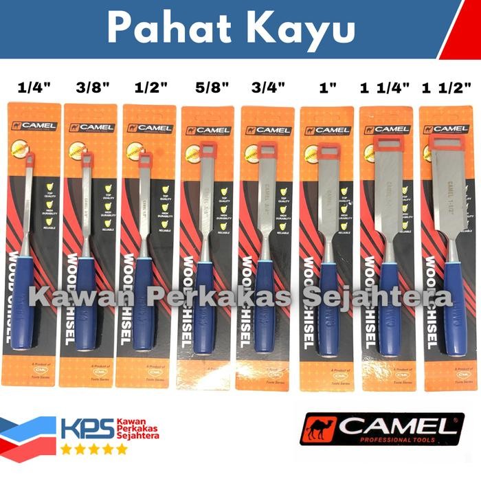 

TERBARU! CAMEL Pahat Kayu Set (8 Pcs) 1/4 3/8 1/2 5/8 3/4 1 1-1/4 1-1/2 Inch
