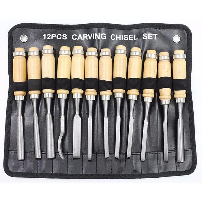 

TERBARU! Set Pisau Ukir Pahat Kayu 12 in 1 Wood Carving Art Knife