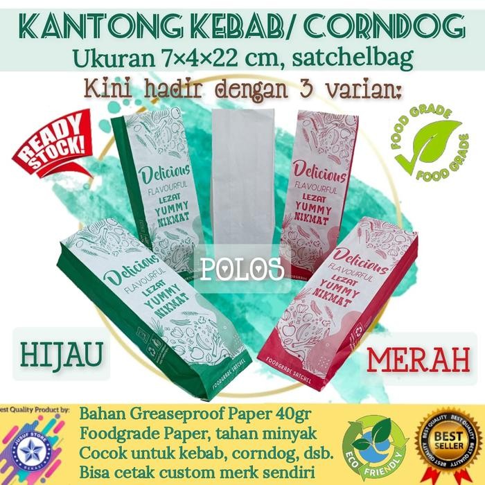

Happy- Kantong kebab polos/paperbag kebab foodgrade