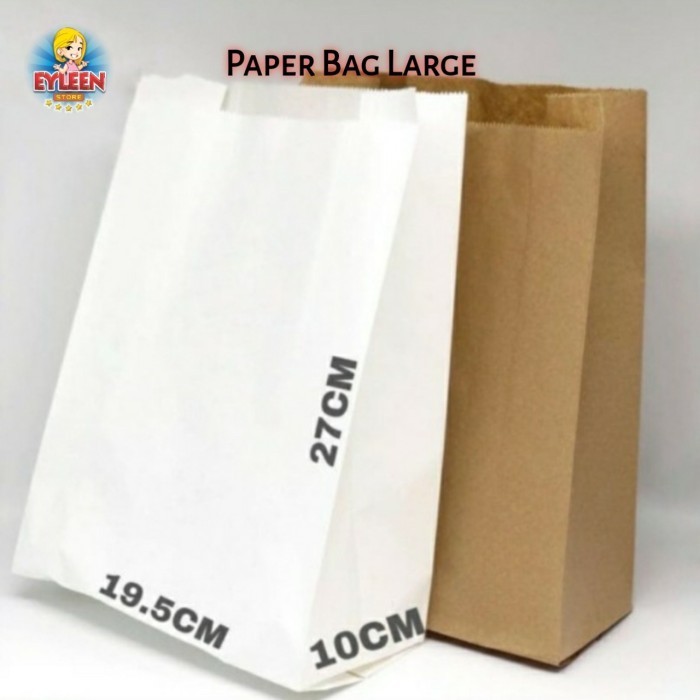 

Pesta- Paper Bag Large / Kantong Kertas L Kantong Roti / Snack