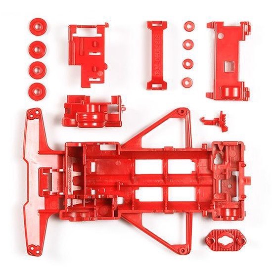 TAMIYA 95243 / 94840 FM REINFORCED CHASSIS (RED)