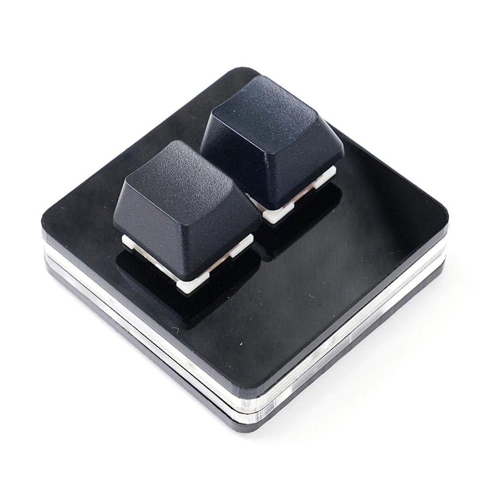 Black 2 Keys Mini Keypad Red/Silver Switch Osu Programmable Gaming Mechanical Keyboard Usb Custom
