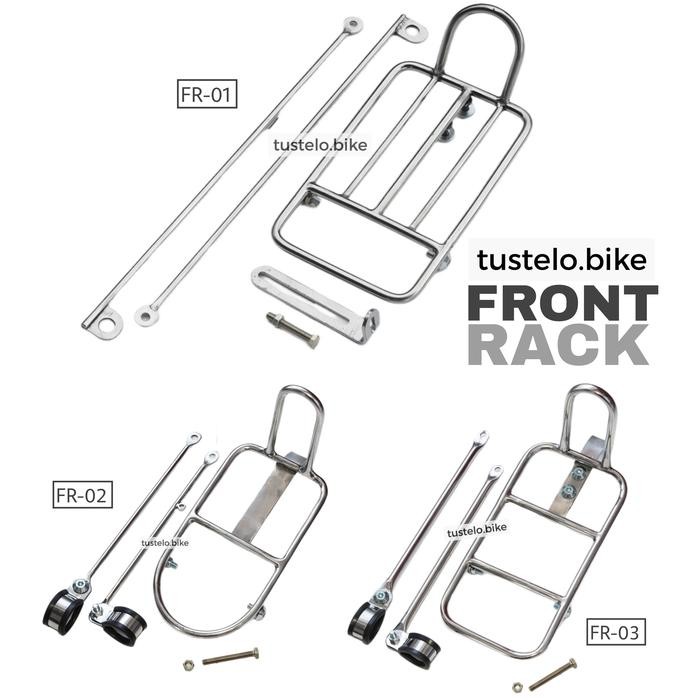 Rak Sepeda Vintage Premium Front Rack Mini Pannier Commuter MTB