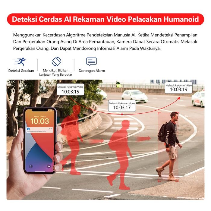 Terlaris Xihancam Ip Kamera Colorvu 1080P Ptz Cctv Outdoor Wifi Waterproof Zoom Cctv Wifi Jarak Jauh