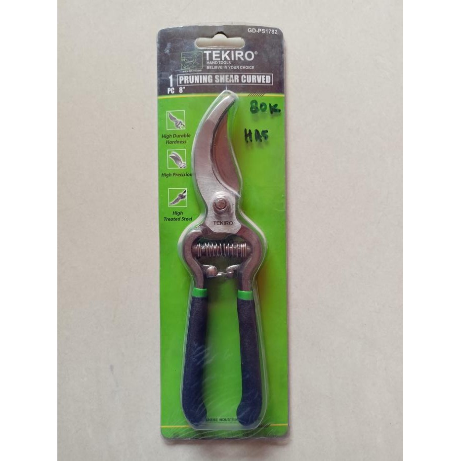 GUNTING TANAMAN/GUNTING DAHAN BENGKOK TEKIRO 8 INCH (GD-PS1782)