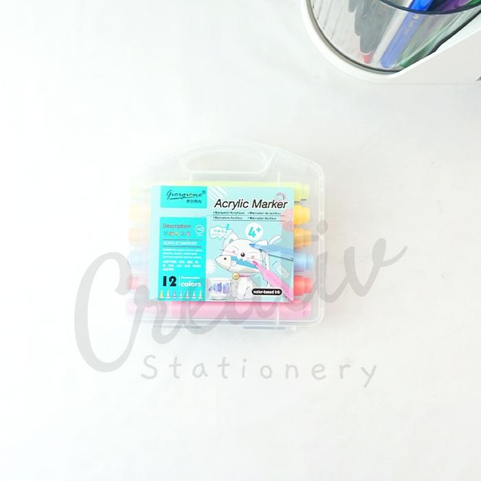 

GIORGIONE ACRYLIC MARKER SPIDOL AKRILIK WATER BASED PERMANEN 12 WARNA G-AM-MK