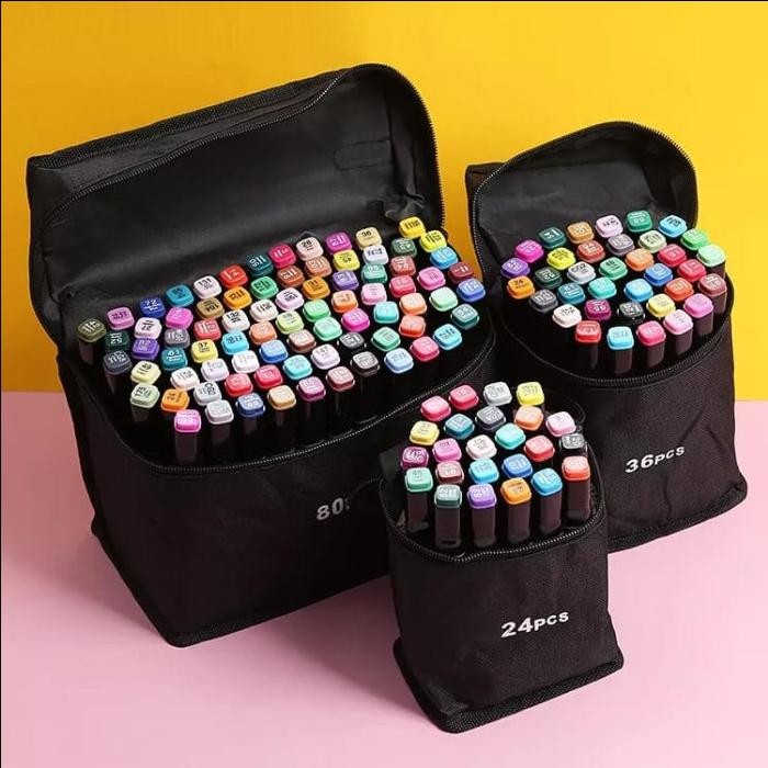 

SPIDOL WARNA GAMBAR LUKIS DUAL SIDE FINE ART 60 COLOR