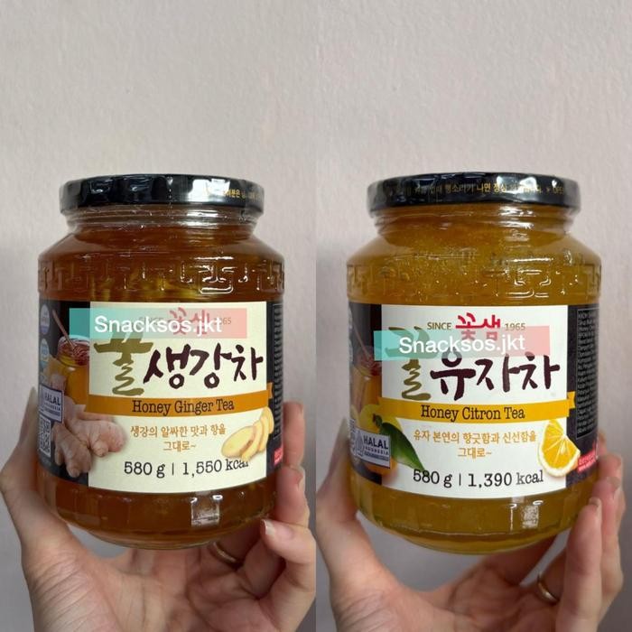

Terlaris- Kkoh Shaem Korean Honey Citron Tea / Honey Ginger Tea 580Gr