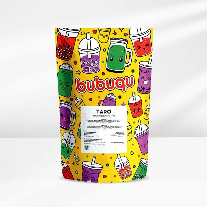 

Terlaris- Bubuqu Powder Drink Taro Latte - Bubuk Minuman Taro Susu 1 Kg
