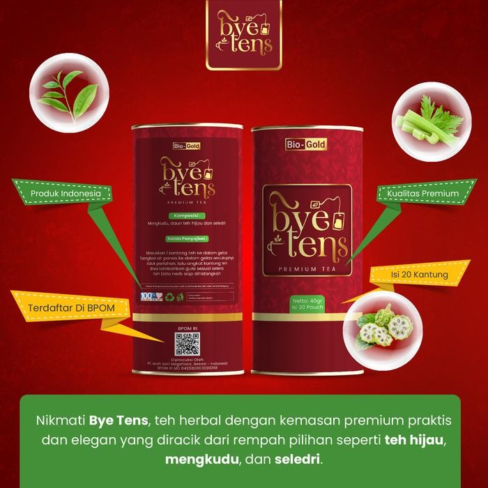 

Terlaris- Bye Tens Premium Tea - Teh Herbal Untuk Stabilkan Hipertensi Kolesterol Darah Tinggi