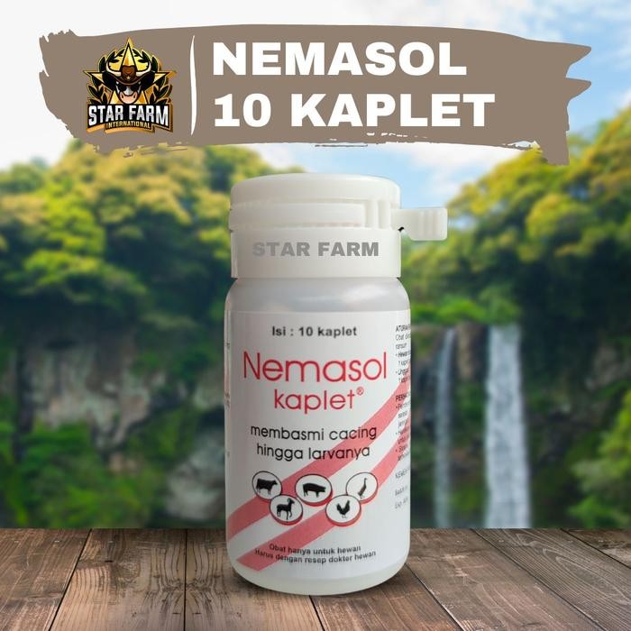 Buruan beli] NEMASOL 10 KAPLET - Obat Cacing Sapi Kambing Babi Unggas Kerbau Kuda
