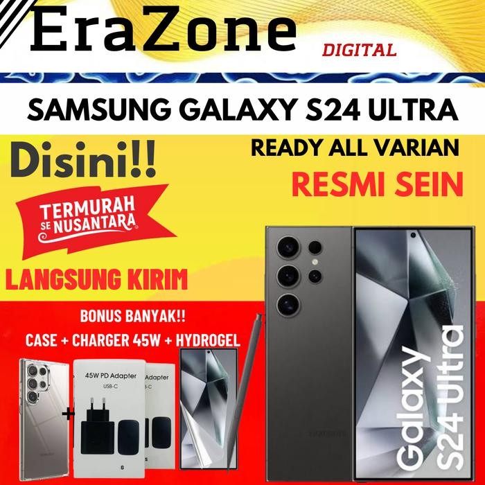 Gadgetra- (Termurah) Samsung Galaxy S24 Ultra 1Tb 512Gb 256Gb Black Gray Violet