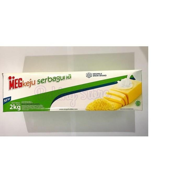 

BARANG TERLARIS Keju Meg Cheddar HIJAU serbaguna 2kg