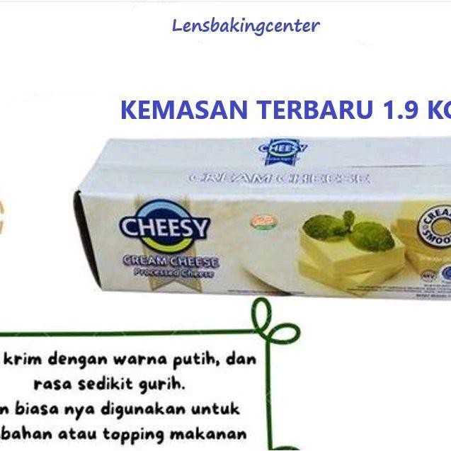 

BARANG TERLARIS Cream PROCESSED Cheese Cheesy KEJU OLAHAN HALAL Gosend/Grab Only 1.9KG/1.9 KG Ori