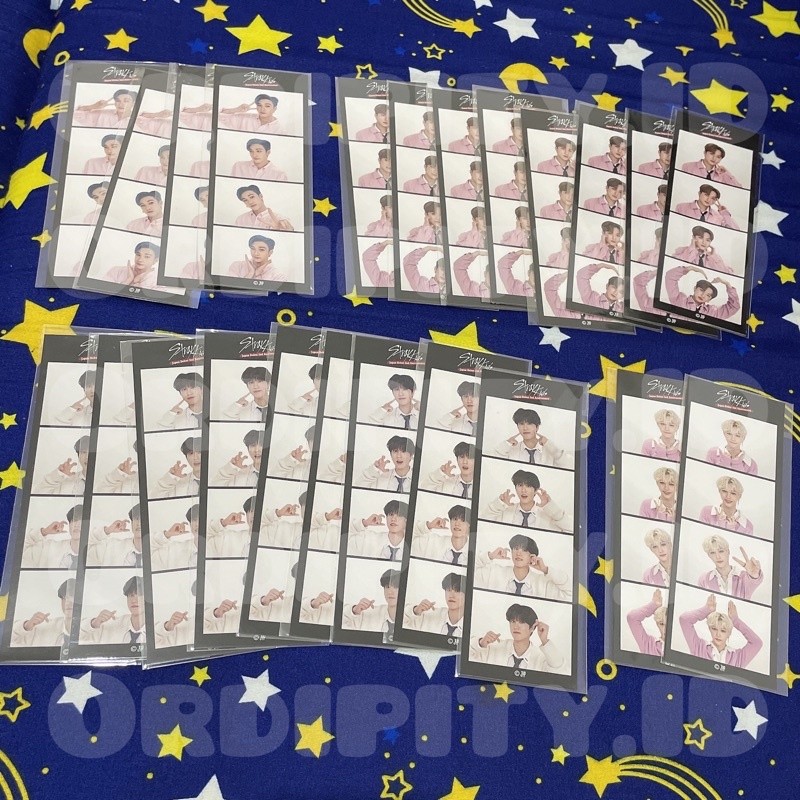 [READY STOCK] PHOTOSTRIP JAPAN LUCKY DRAW STRAY KIDS 4CUT MINI BANGCHAN CHANGBIN LEE KNOW LINO