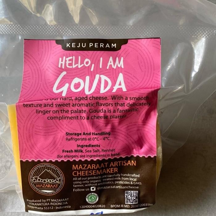 

BARANG TERLARIS Gouda Grass fed Cheese (Seperti Keju Edam) 200 gr